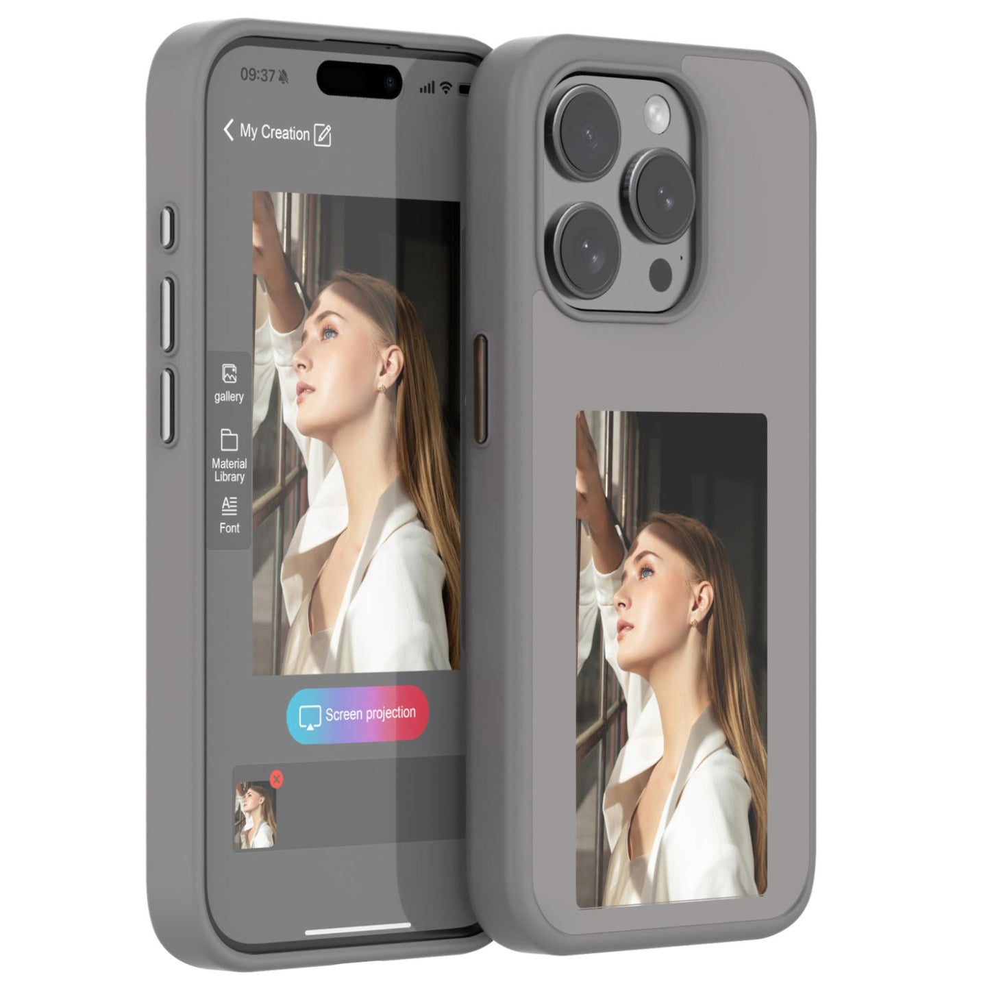 PhotoInk Case - La Coque avec Écran E-Ink pour iPhone